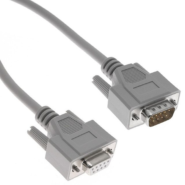 Mencom DB09-MF-15 Panel Interface Connector, 9 pin D-sub male to female cable, 15' | American Cable Assemblies