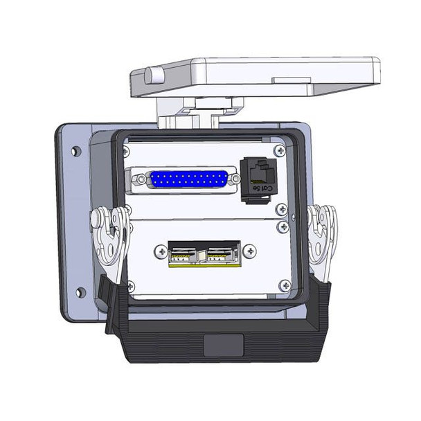 Mencom DB25-RJ45-USB-32 Panel Interface Connector with, DB25, RJ45 and, 2 x USB, in a 32 housing | American Cable Assemblies