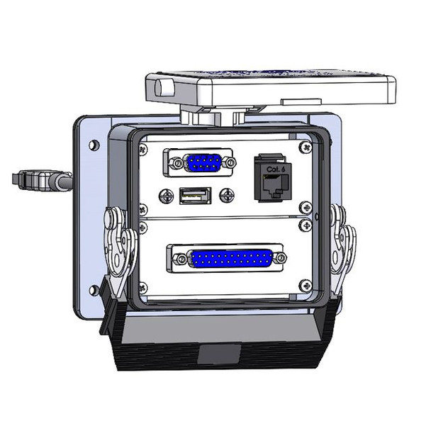 Mencom DB09-DB25-RJ45-USB-6-32 Panel Interface Connector with, 9 pin D-sub, 25 pin D-sub, RJ45, form A USB with 6' Cable, in a 32 housing | American Cable Assemblies
