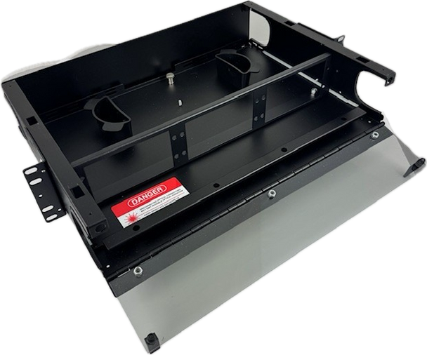 2RU Sliding Angle View Open Top Empty