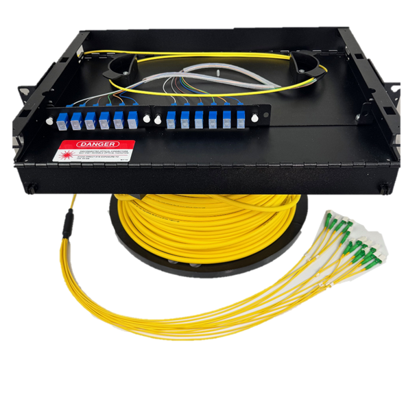 3RU Rack Mount Fiber Optic Enclosure | LGX Fiber Patch Panel | Made in USA