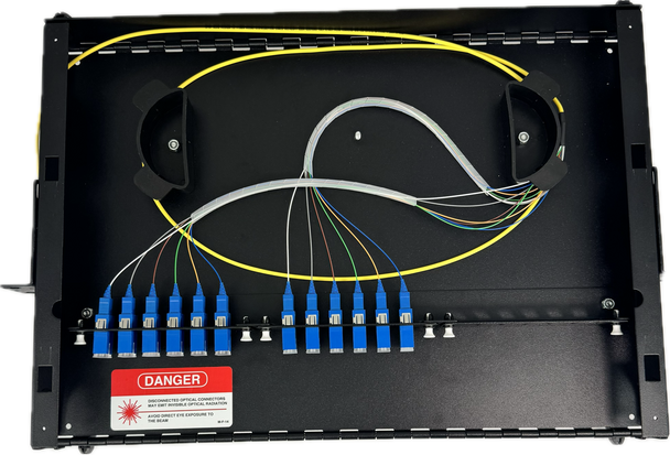 3RU Rack Mount Fiber Optic Enclosure | LGX Fiber Patch Panel | Made in USA
