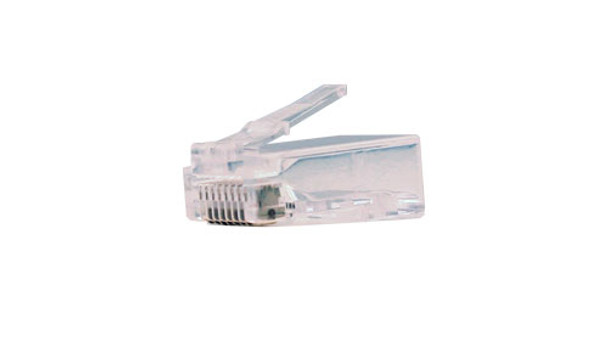 RJ45 CAT6 MOD PLUG W/OUT LOAD BAR 100 CT BAG