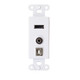 Decorative HDMI USB 3.5mm White WP - 39873