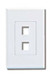 SCREWLESS WALLPLATE, WHITE