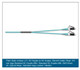 Standard SC Duplex MM / Standard SC Duplex MM, OM3 2F, Zipcord Riser, Standard Aqua Jacket 2M - 575702T5180002M