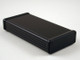 Hammond Manufacturing 1455J1602BK black extruded aluminum enclosure w/ plastic end panels