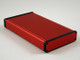 Hammond Manufacturing 1455P2201RD red extruded aluminum enclosure w/ metal end panels
