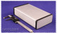 Hammond Manufacturing 1455Q2201 extruded aluminum enclosure w/ metal end panels