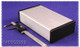 Hammond Manufacturing 1455Q2202 extruded aluminum enclosure w/ plastic end panels