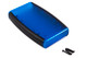 Hammond Manufacturing 1553DTBUBK trans. blue ABS w/ black soft side hand held enclosure 5.80x3.50x0.98