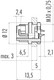 Binder 09-0973-00-02 Bayonet Male panel mount connector, Contacts: 2, unshielded, solder, IP40