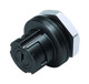 Binder 09-0762-090-05 Bayonet NCC Female panel mount connector, Contacts: 5, unshielded, THT, IP54 unplugged | American Cable Assemblies