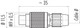 Binder 99-0079-102-04 M9 IP40 Male cable connector, Contacts: 4, 4.0-5.0 mm, unshielded, solder, IP40