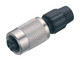 Binder 99-0080-102-04 M9 IP40 Female cable connector, Contacts: 4, 4.0-5.0 mm, unshielded, solder, IP40 | American Cable Assemblies