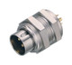 Binder 09-0077-00-03 M9 IP40 Male panel mount connector, Contacts: 3, unshielded, solder, IP40 | American Cable Assemblies