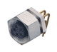 Binder 09-0098-72-05 M9 IP40 Female angled panel mount connector, Contacts: 5, unshielded, THT, IP40 | American Cable Assemblies