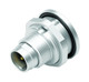 Binder 09-0411-80-04 M9 IP67 Male panel mount connector, Contacts: 4, unshielded, solder, IP67, front fastened | American Cable Assemblies