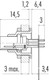 Binder 09-0427-65-08 M9 IP67 Male panel mount connector, Contacts: 8, unshielded, THT, IP67