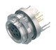 Binder 09-0404-30-02 M9 IP67 Female panel mount connector, Contacts: 2, shieldable, THT, IP67, front fastened | American Cable Assemblies