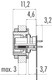 Binder 09-0428-65-08 M9 IP67 Female panel mount connector, Contacts: 8, unshielded, THT, IP67