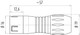 Binder 99-9133-62-12 Snap-In IP67 Male cable connector, Contacts: 12, 6.0-8.0 mm, unshielded, solder, IP67, VDE