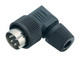 Binder 99-0609-70-04 Bayonet Male angled connector, Contacts: 4, 4.0-6.0 mm, unshielded, solder, IP40 | American Cable Assemblies