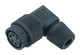 Binder 99-0610-70-04 Bayonet Female angled connector, Contacts: 4, 4.0-6.0 mm, unshielded, solder, IP40 | American Cable Assemblies