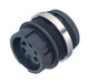 Binder 99-0604-00-02 Bayonet Female panel mount connector, Contacts: 2, unshielded, solder, IP40 | American Cable Assemblies