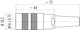 Binder 99-2026-92-07 M16 IP40 Female cable connector, Contacts: 7 (07-a), 6.0-8.0 mm, shieldable, solder, IP40
