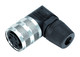 Binder 09-0134-70-02 M16 IP40 Female angled connector, Contacts: 2 (02-a), 4.0-6.0 mm, unshielded, solder, IP40 | American Cable Assemblies