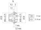 Binder 09-0303-09-02 M16 IP40 Male panel mount connector, Contacts: 2 (02-a), unshielded, solder, IP40