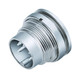Binder 09-0473-80-08 M16 IP40 Male panel mount connector, Contacts: 8 (08-a), unshielded, solder, IP40, front fastened | American Cable Assemblies