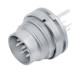 Binder 09-0315-290-05 M16 IP40 Male panel mount connector, Contacts: 5 (05-a), shieldable, THT, IP40, front fastened | American Cable Assemblies