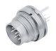 Binder 09-0331-290-12 M16 IP40 Male panel mount connector, Contacts: 12 (12-a), shieldable, THT, IP40, front fastened | American Cable Assemblies