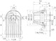 Binder 09-0473-65-08 M16 IP40 Male panel mount connector, Contacts: 8 (08-a), unshielded, THT, IP40, front fastened