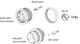 Binder 09-0312-700-04 M16 IP40 Female panel mount connector, Contacts: 4 (04-a), unshielded, crimping (Crimp contacts must be ordered separately), IP40