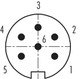 Binder 99-5121-60-06 M16 IP67 Male cable connector, Contacts: 6 (06-a), 4.1-7.8 mm, shieldable, solder, IP68, Short version