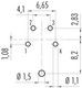 Binder 09-0112-290-04 M16 IP67 Female panel mount connector, Contacts: 4 (04-a), shieldable, THT, IP67, UL, front fastened