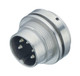 Binder 09-0103-09-02 M16 IP67 Male panel mount connector, Contacts: 2 (02-a), unshielded, solder, IP67, UL | American Cable Assemblies