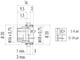 Binder 09-0107-09-03 M16 IP67 Male panel mount connector, Contacts: 3 (03-a), unshielded, solder, IP67, UL