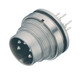 Binder 09-0123-90-06 M16 IP67 Male panel mount connector, Contacts: 6 (06-a), unshielded, THT, IP67, UL, front fastened | American Cable Assemblies