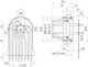 Binder 09-0173-65-08 M16 IP67 Male panel mount connector, Contacts: 8 (08-a), unshielded, THT, IP68, front fastened