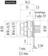 Binder 09-0131-66-12 M16 IP67 Male panel mount connector, Contacts: 12 (12-a), unshielded, THT, IP67, front fastened