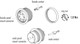 Binder 09-0116-700-05 M16 IP67 Female panel mount connector, Contacts: 5 (05-a), unshielded, crimping (Crimp contacts must be ordered separately), IP67, UL