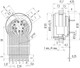 Binder 09-0132-65-12 M16 IP67 Female panel mount connector, Contacts: 12 (12-a), unshielded, THT, IP67, front fastened