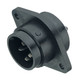 Binder 09-0065-00-07 Bayonet Male panel mount connector, Contacts: 7, unshielded, solder, IP40 | American Cable Assemblies