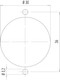 Binder 09-0035-00-03 M25 Male panel mount connector, Contacts: 3, shieldable, solder, IP40