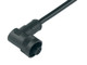 Binder 79-0238-20-07 RD24 Female angled connector, Contacts: 6+PE, unshielded, moulded on the cable, IP67, PVC, black, 7 x 0.75 mm², 2 m | American Cable Assemblies