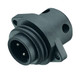 Binder 09-0211-00-04 RD24 Male panel mount connector, Contacts: 3+PE, unshielded, screw clamp, IP67 | American Cable Assemblies